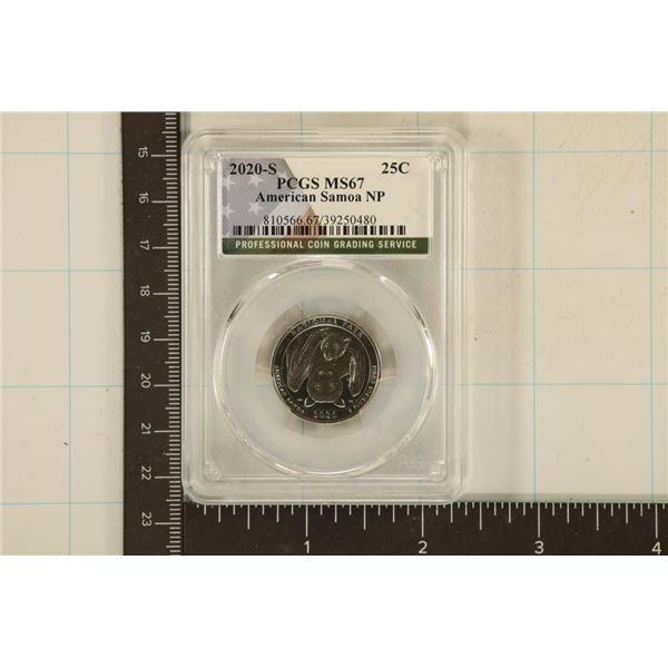 2020-S AMERICAN SAMOA N.P. QUARTER NGC MS67