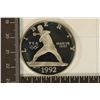 Image 1 : 1992-S US PROOF SILVER "BASEBALL" DOLLAR IN HARD
