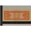 Image 2 : 1959 CUBA 100 PESO BILL WITH "AGUILERA" CRISP AU