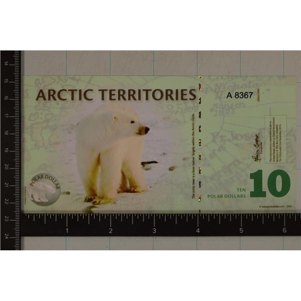 2010 ARCTIC TERRITORIES POLYMER 10 POLAR DOLLARS