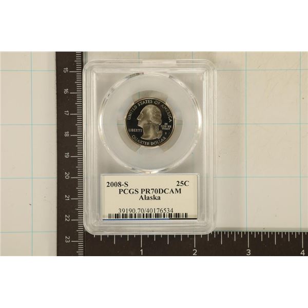 2008-S ALASKA QUARTER PCGS PR70 DCAM