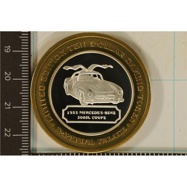 CASINO $10 SILVER TOKEN (UNC) IMPERIAL PALACE