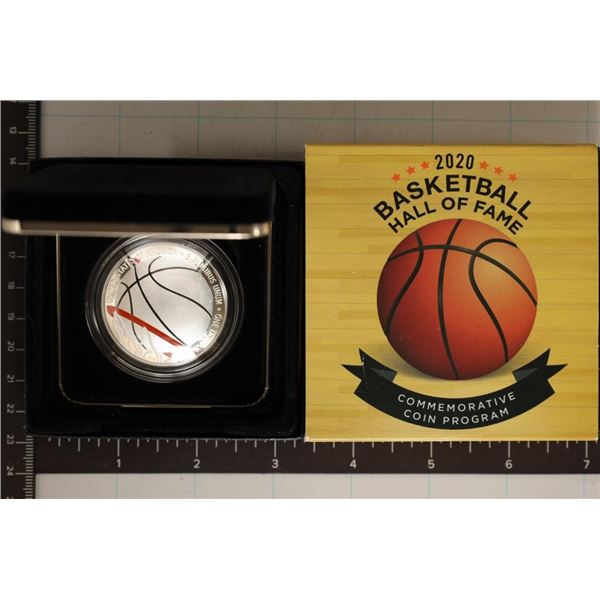 2020-P BASKETBALL HALL OF FAME PF SILVER DOLLAR