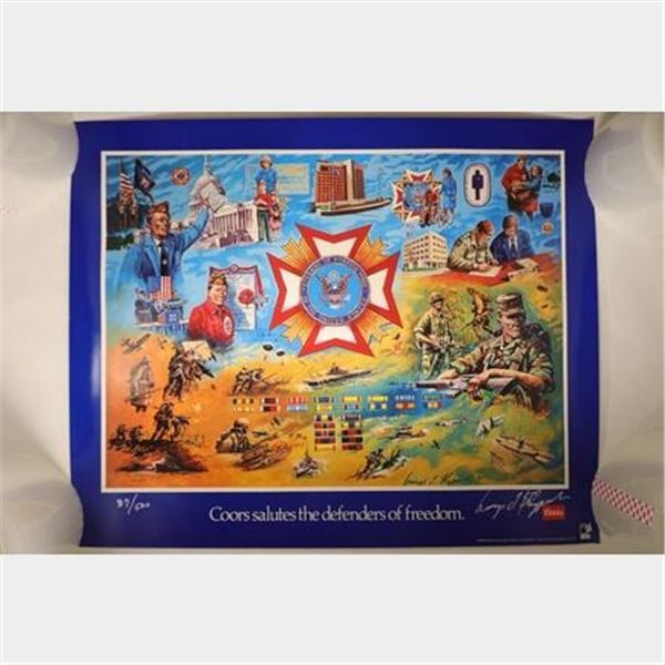 VETERANS OF FOREIGN WARS SIGNED AND SERIALIZED