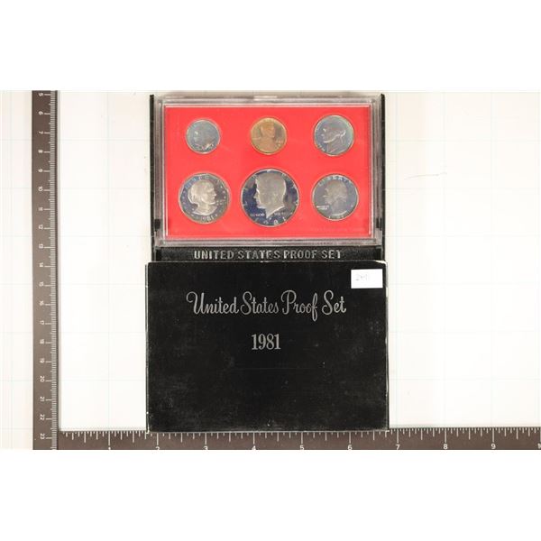 1981 US PROOF SET (WITH BOX)