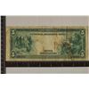 Image 2 : 1914 US LARGE SIZE BLUE SEAL $5 HORSE BLANKET BILL