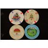 Image 2 : 4 PLASTIC $1 CASINO GAMING TOKENS: SILVERTON,