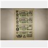 Image 1 : UNCUT SHEET OF 4-1800'S BANK OF NEW ENGLAND