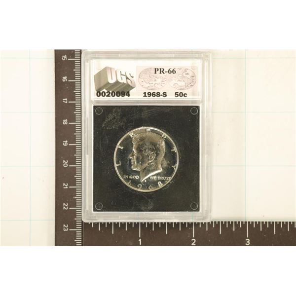 1968-S PROOF KENNEDY HALF DOLLAR HIGH GRADE