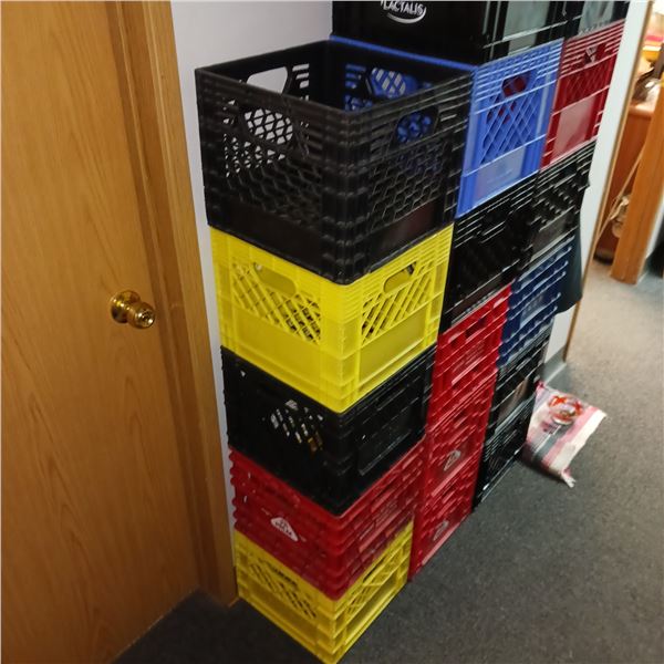 Lot Of 5 Square Milk Crates