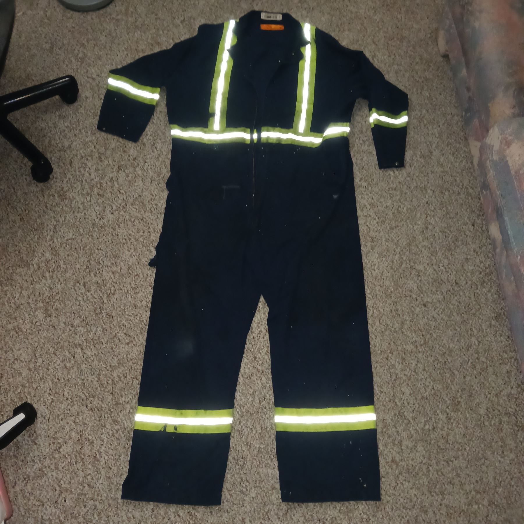 Used, UniFirst 52 LN Coveralls with Reflective Trim