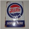 Image 1 : Pepsi Cola Tin Sign, Wall Decor, 12''H 8''W Sign