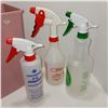 Image 3 : Lot Of Cleaning Items, Trash Can & 3 Spray Bottles