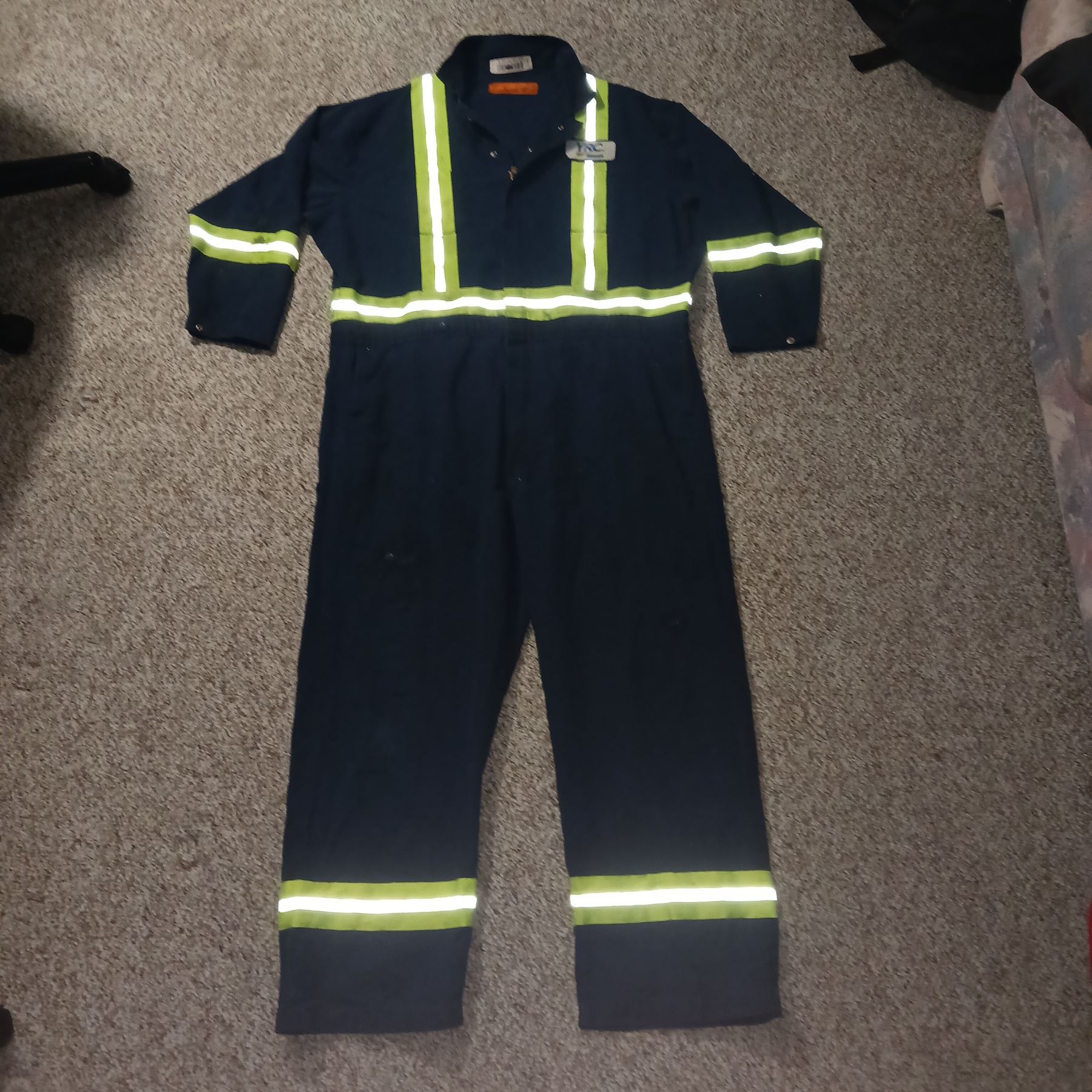 Used, UniFirst 52 LN Coveralls with Reflective Trim