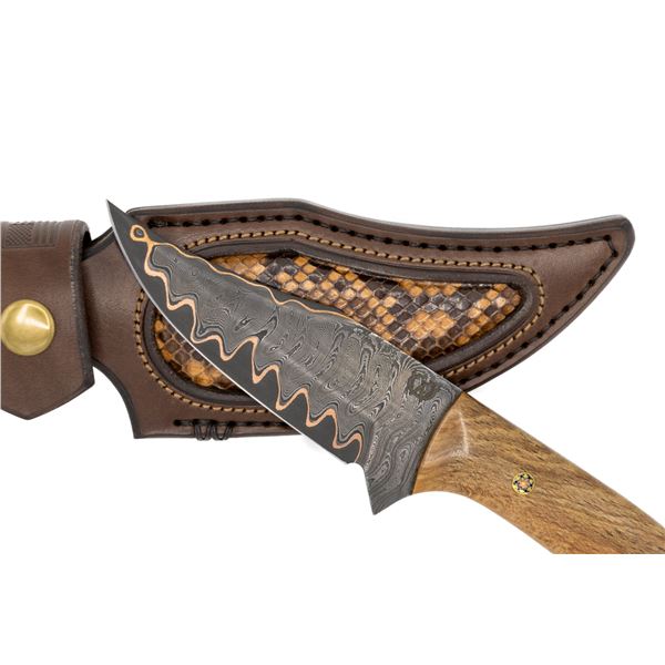 Custom Knife by Custom Knives By CW- Authenticated Wood from a tree that President Roosevelt planted