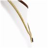 Image 2 : 14k Gold 4.17 ctw Pear Amethyst & Diamond Chevron "V" Panther Link Chain Necklac