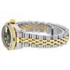 Image 8 : Rolex Ladies Quickset Two Tone Green Diamond And Emerald Datejust Wristwatch