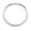Image 8 : 18k White Gold 0.70 ctw Square Ruby & Round Diamond Milgrain Eternity Band Ring