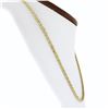 Image 2 : 14k Two Tone Gold 17" 3.1mm Fancy Polished Unique Twisted Link Chain Necklace