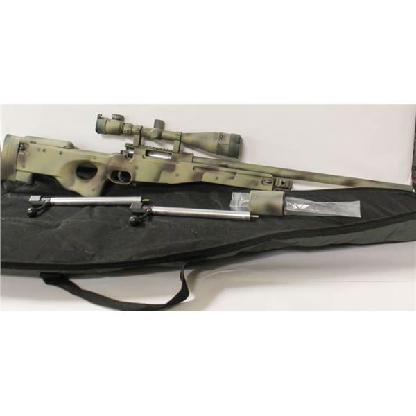 AIRSOFT RIFLE W HIGH POWER SCOPE & BAG