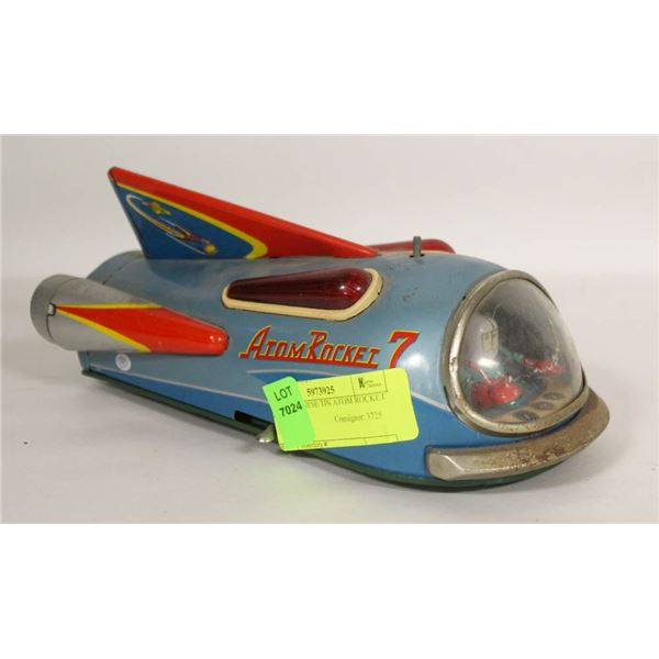 1950S JAPANESE TIN ATOM ROCKET TOY