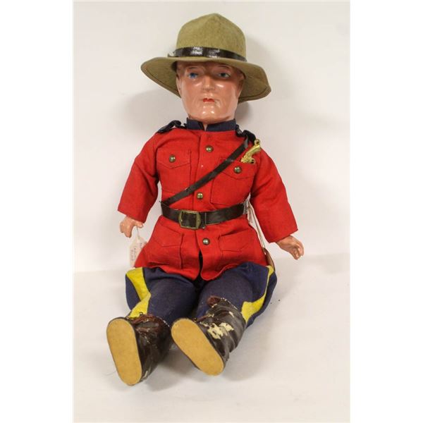 RARE 1941 RCMP DOLL COMPLETE W HAT