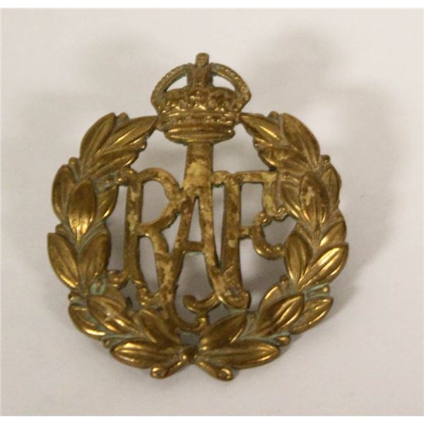 WW2 ROYAL AIR FORCE OFFICERS CAP BADGE