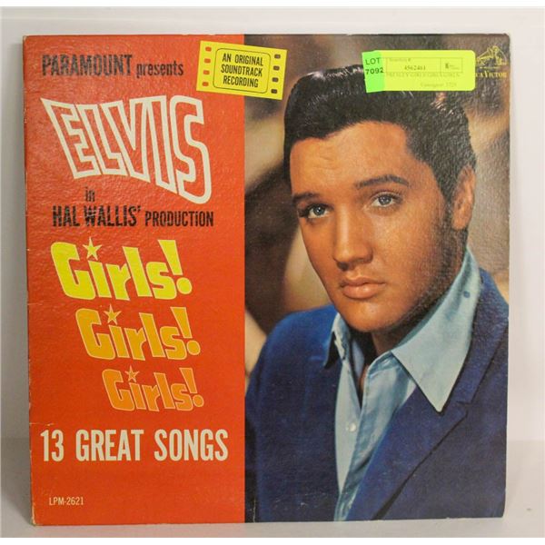 ELVIS PRESLEY GIRLS GIRLS GIRLS LP