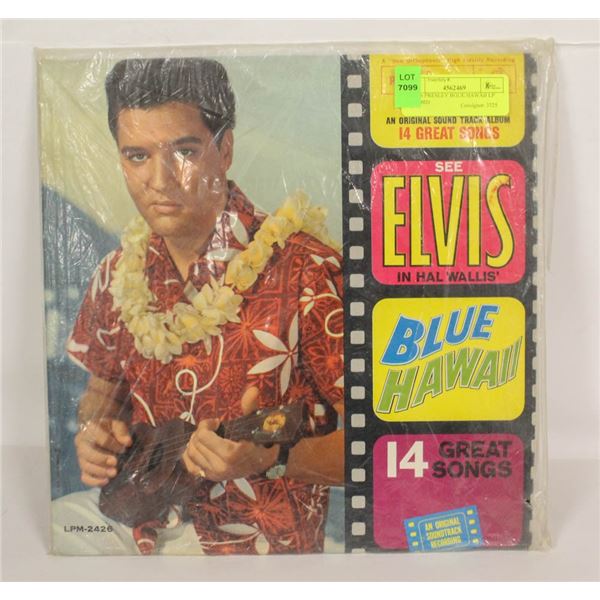 ELVIS PRESLEY BLUE HAWAII LP RECORD
