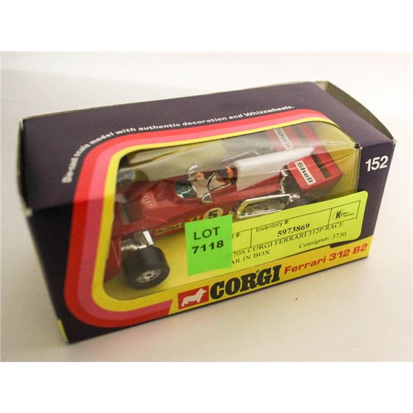 1970S CORGI FERRARI 312P RACE CAR IN BOX