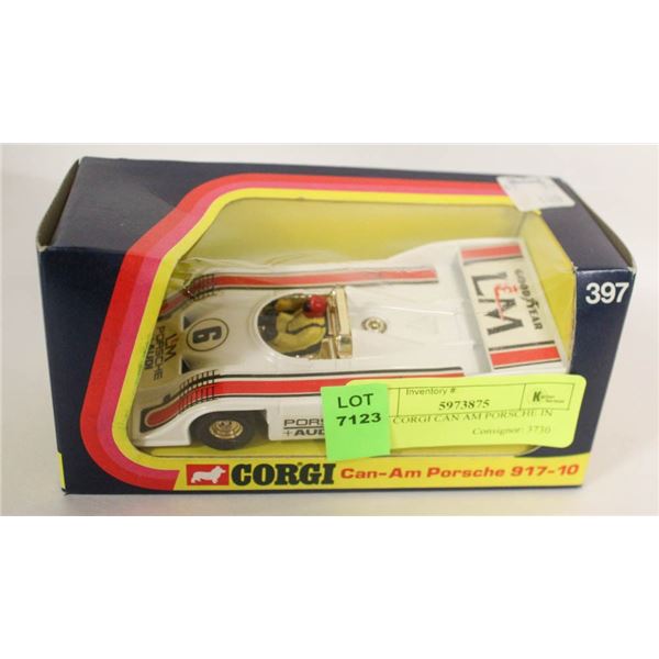 1970S CORGI CAN AM PORSCHE IN BOX