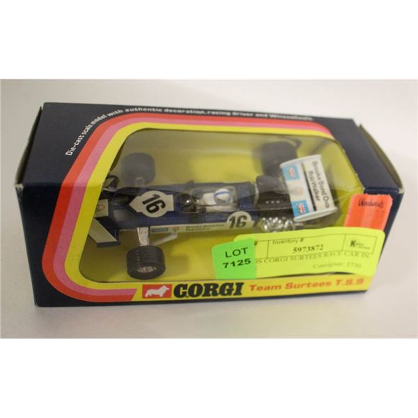 1970S CORGI SURTEES RACE CAR IN BOX