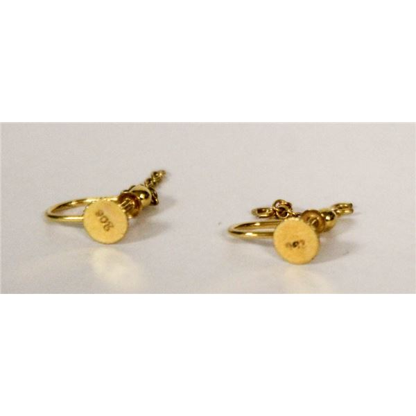 9KT YELLOW GOLD EARRINGS
