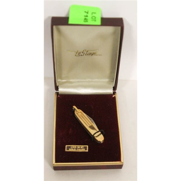 14K GOLD FILL PEN KNIFE W CASE