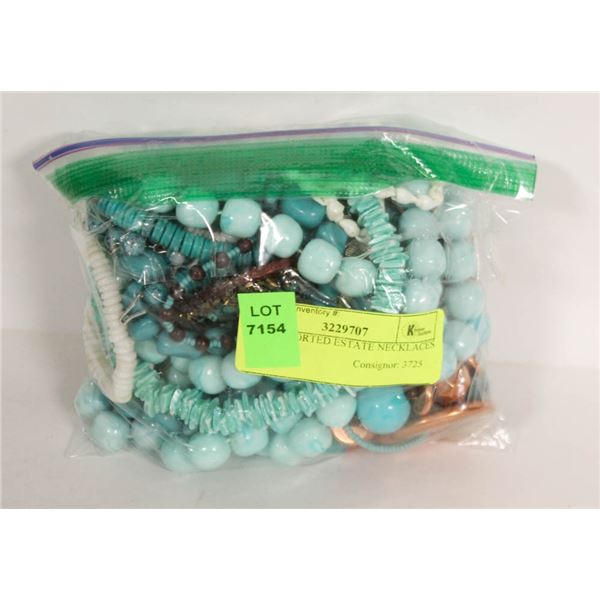 LOT ASSORTED ESTATE NECKLACES