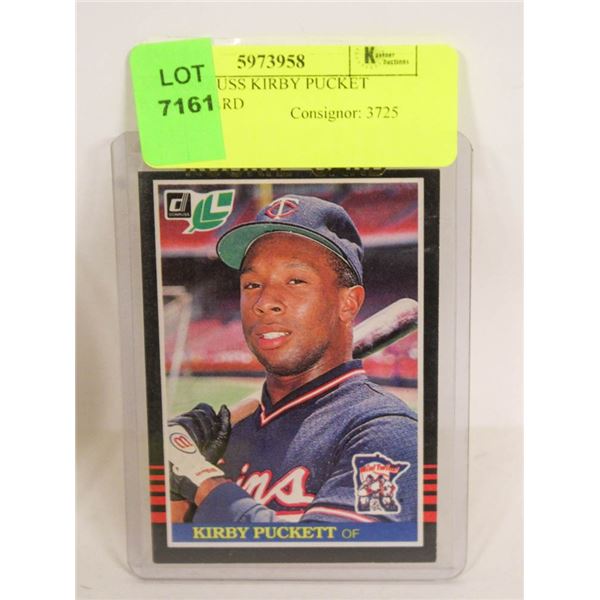 1984 DONRUSS KIRBY PUCKET ROOKIE CARD