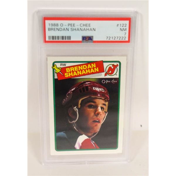 1988 OPC BRENDAN SHANAHAN ROOKIE PSA 7