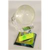 Image 1 : CRYSTAL GLOBE ON DISPLAY STAND
