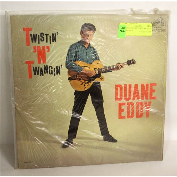 DUANE EDDY TWISTIN N TWANGIN LP RECORD