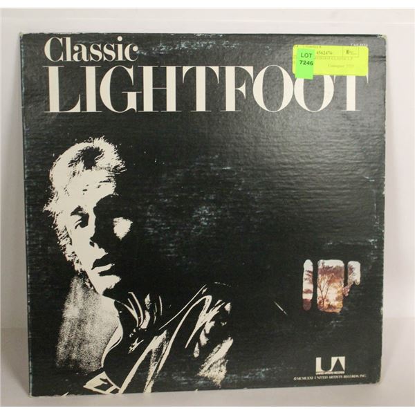 GORDON LIGHTFOOT CLASSIC LP RECORD