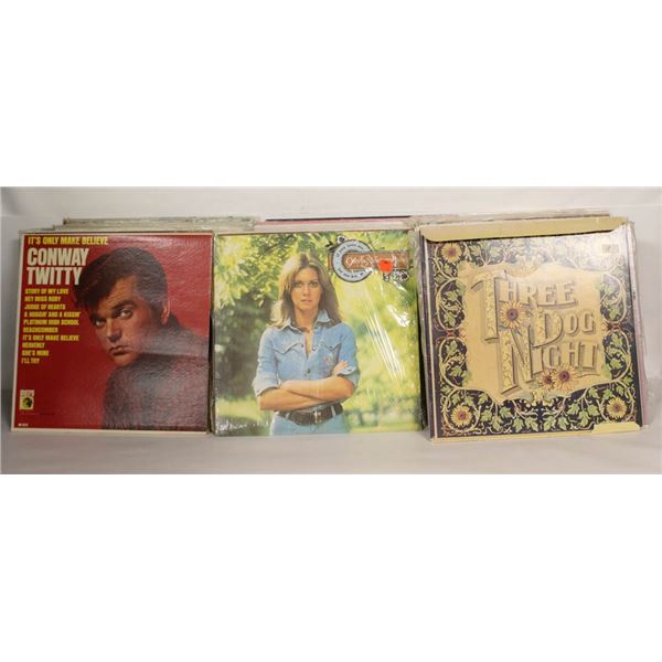 BOX ASSORTED ROCK AND POP LPS IN BOX