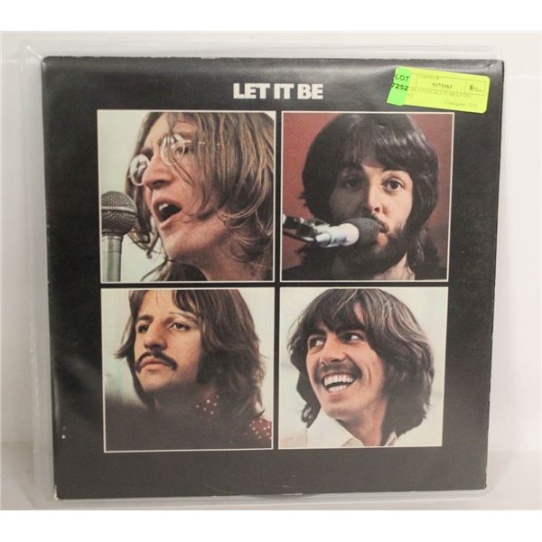 THE BEATLES LET IT BE LP ON APPLE