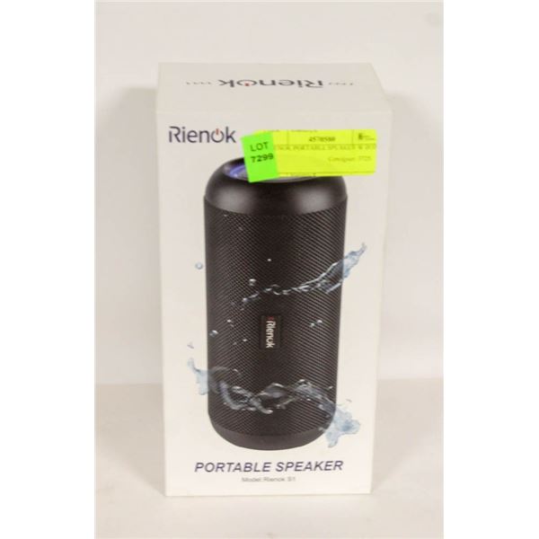 RIENOK PORTABLE SPEAKER W BOX