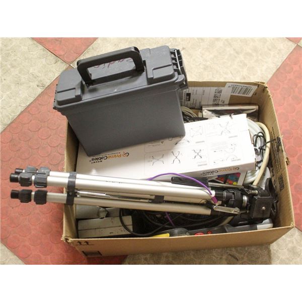 LOT ASSORTED COMPUTER CABLES CHARGERS ETC