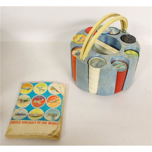 1960S JELLO COIN FAMOUS PLANE COIN SET W HOLDER