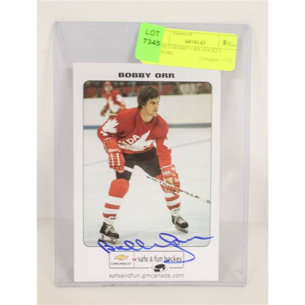 SIGNED BOBBY ORR HOCKEY PICTURE