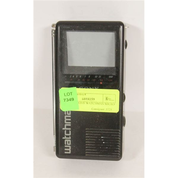 VINTAGE SONY WATCHMAN MICRO TV SET