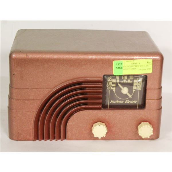 NORTHERN ELECTRIC WATERFALL RADIO UNTESTED