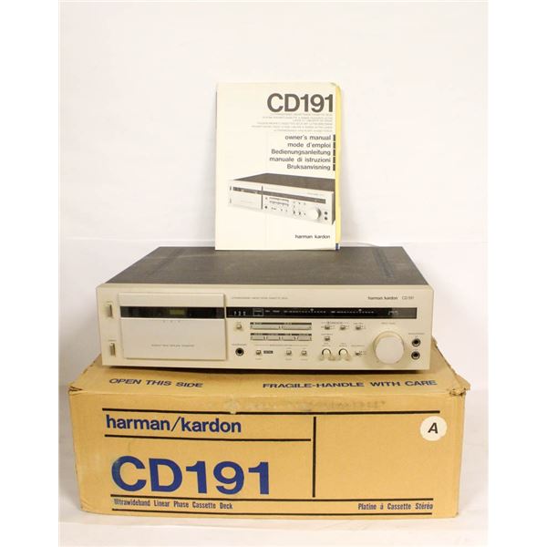 HARMON KARDON CD191 CASSETTE PLAYER IN BOX