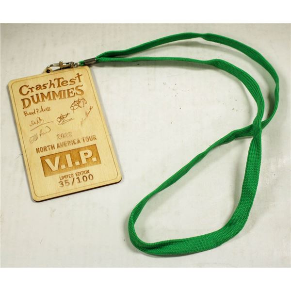 CRASH TEST DUMMIES VIP CONCERT PASS